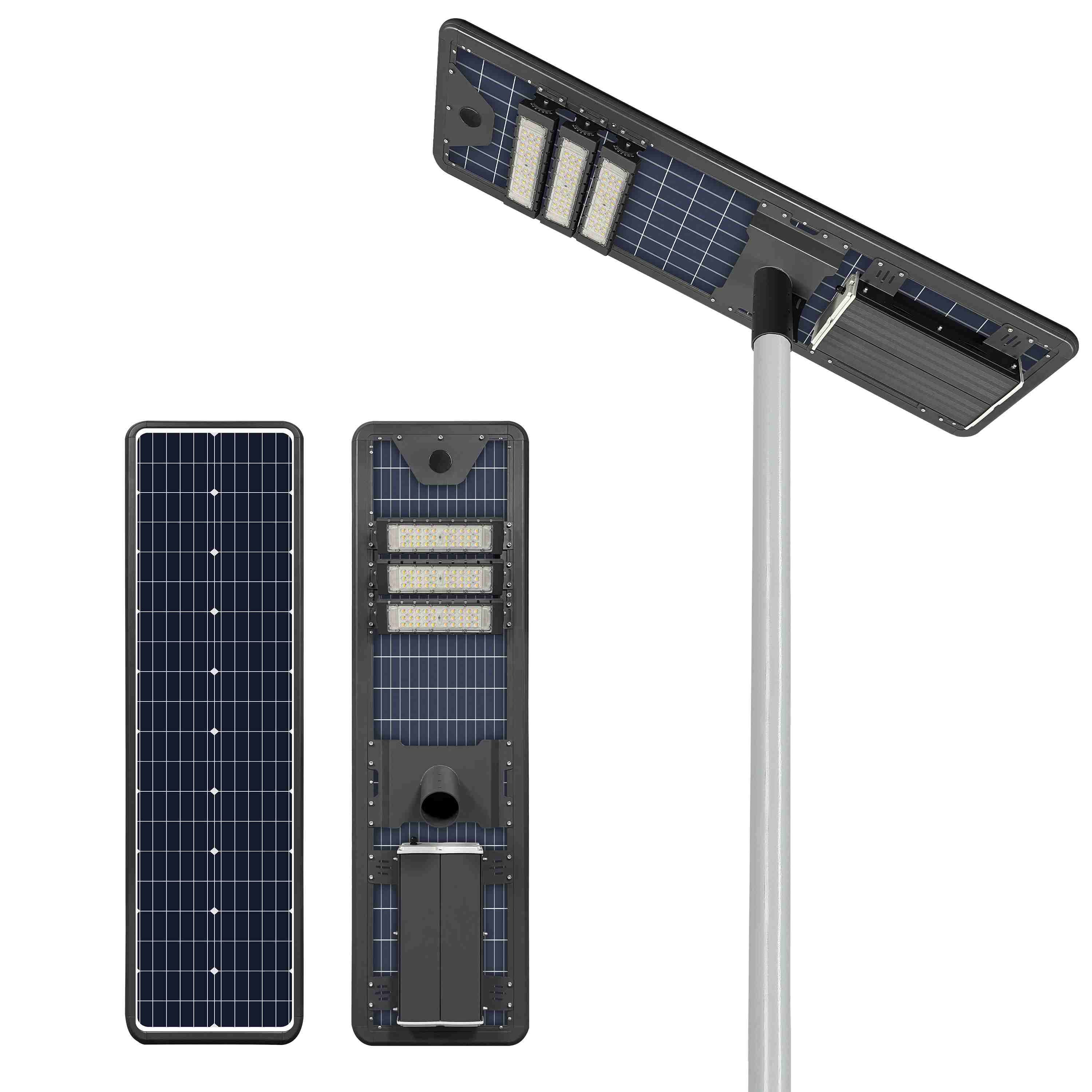 120W Iron Blood Warrior integrated solar street light shell kit
